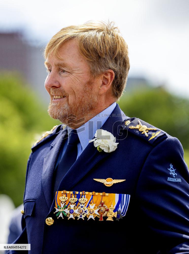 King Willem Alexander At The Veterans Day - The Hague