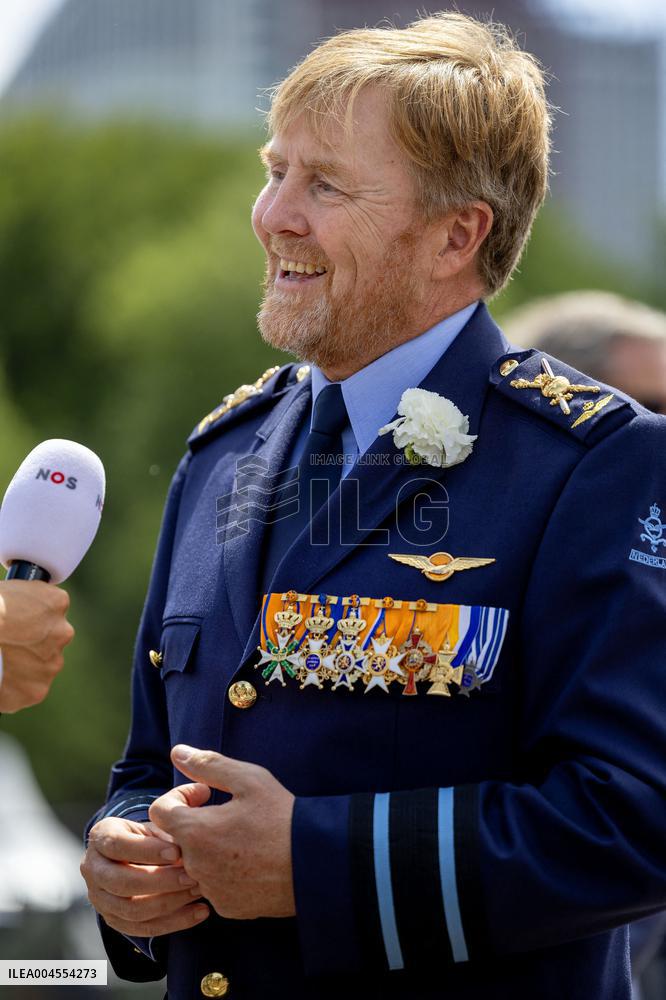 King Willem Alexander At The Veterans Day - The Hague