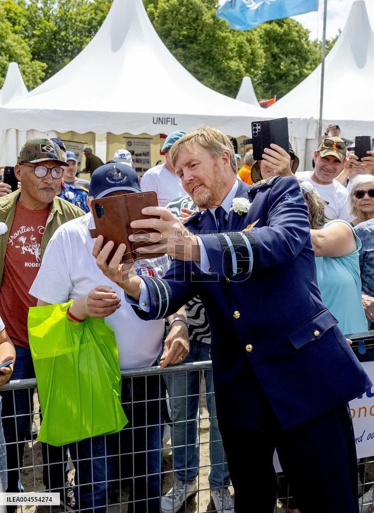 King Willem Alexander At The Veterans Day - The Hague