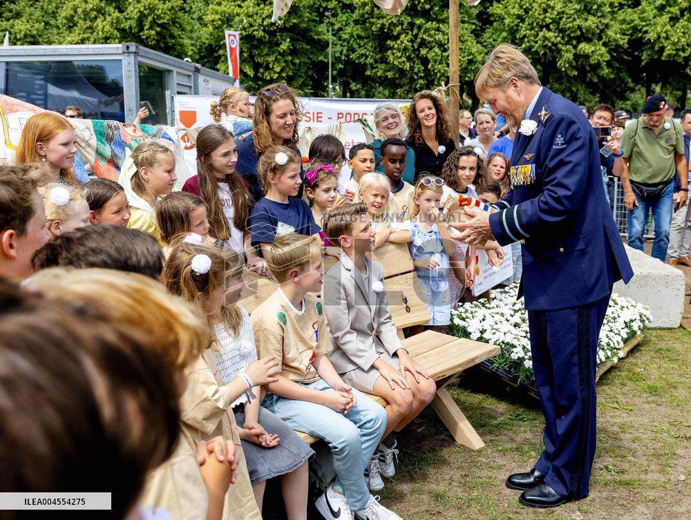 King Willem Alexander At The Veterans Day - The Hague