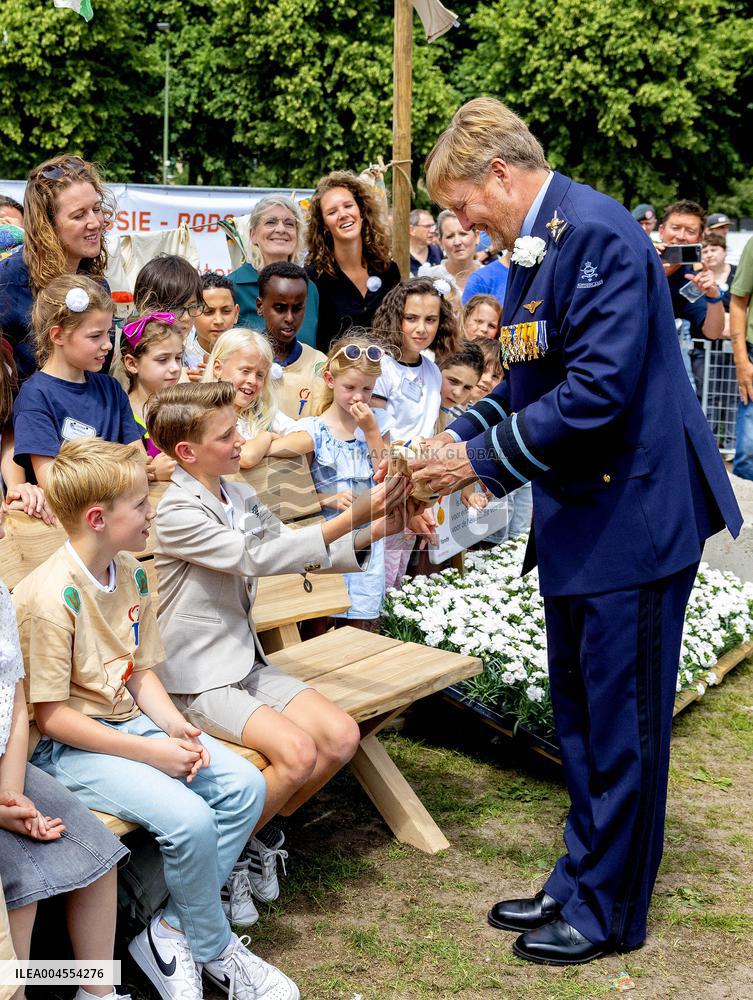 King Willem Alexander At The Veterans Day - The Hague