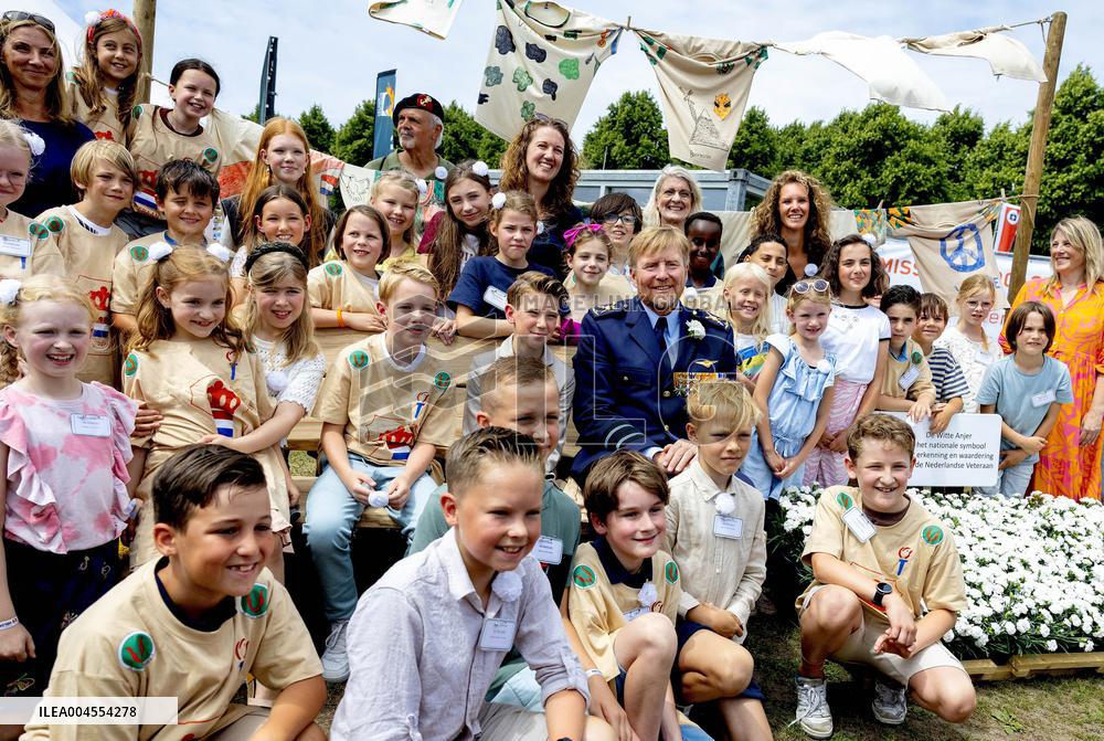 King Willem Alexander At The Veterans Day - The Hague