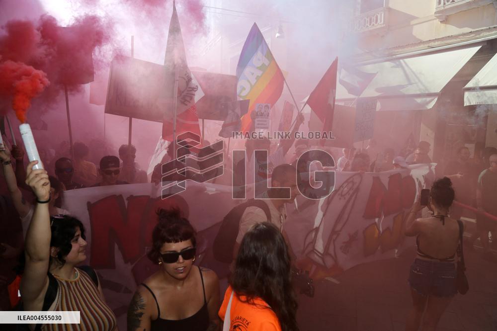 No Space For Bezos Demonstration - Venice