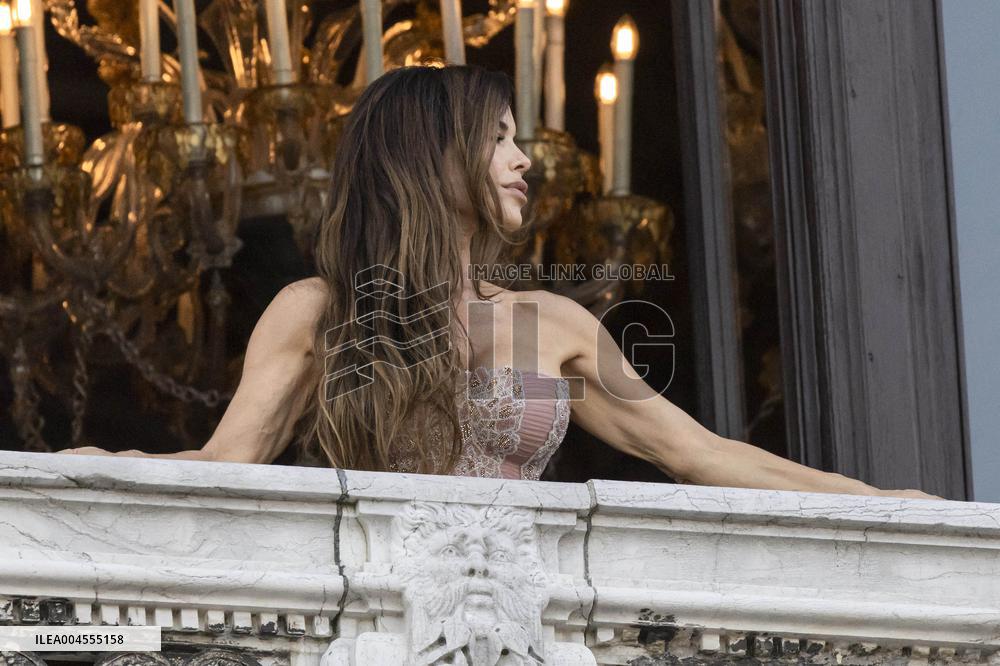 Jeff Bezos and Lauren Sanchez Leaves The Hotel - Venice