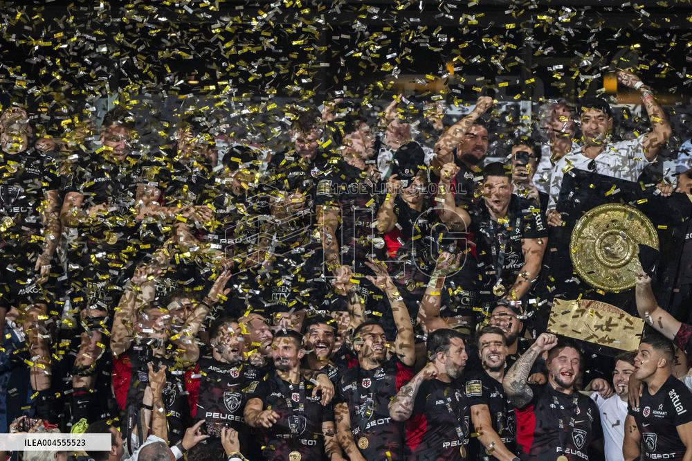 French Top 14 rugby union final match between the Stade Toulousain (Toulouse) and Union Bordeaux-Begles (UBB)  - Paris