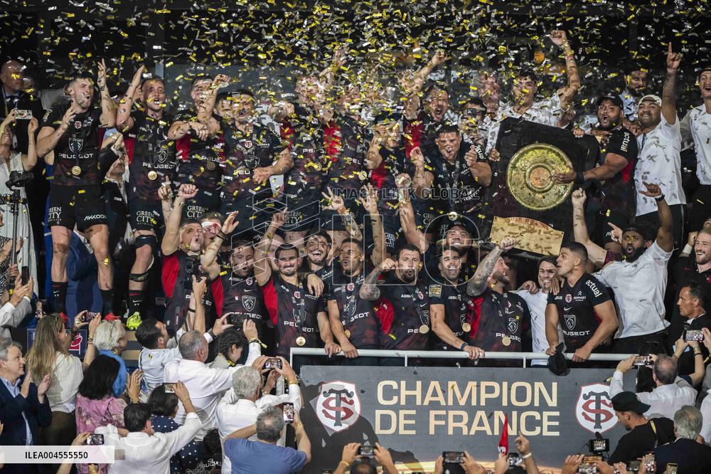 French Top 14 rugby union final match between the Stade Toulousain (Toulouse) and Union Bordeaux-Begles (UBB)  - Paris