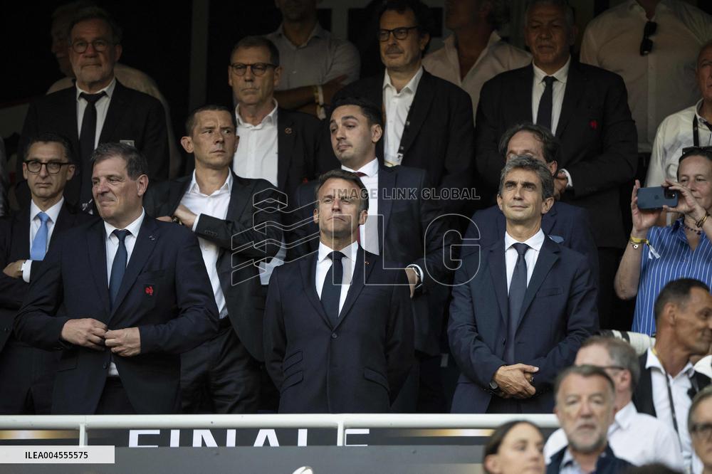 French Top 14 rugby union final match between the Stade Toulousain (Toulouse) and Union Bordeaux-Begles (UBB)  - Paris
