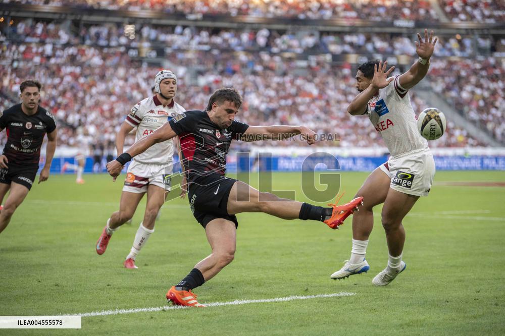 French Top 14 rugby union final match between the Stade Toulousain (Toulouse) and Union Bordeaux-Begles (UBB)  - Paris