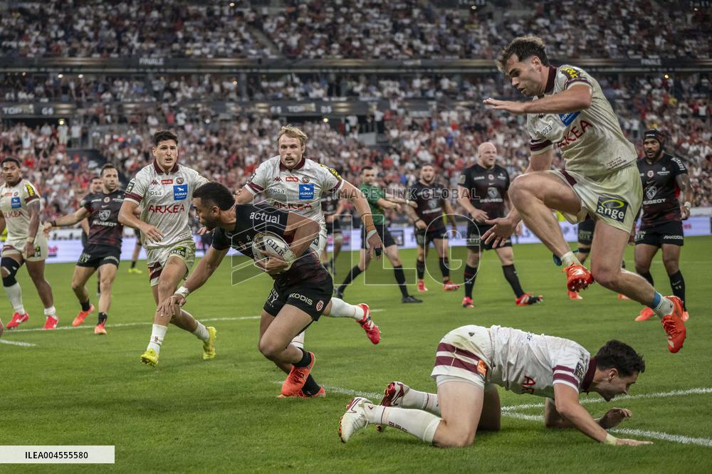 French Top 14 rugby union final match between the Stade Toulousain (Toulouse) and Union Bordeaux-Begles (UBB)  - Paris