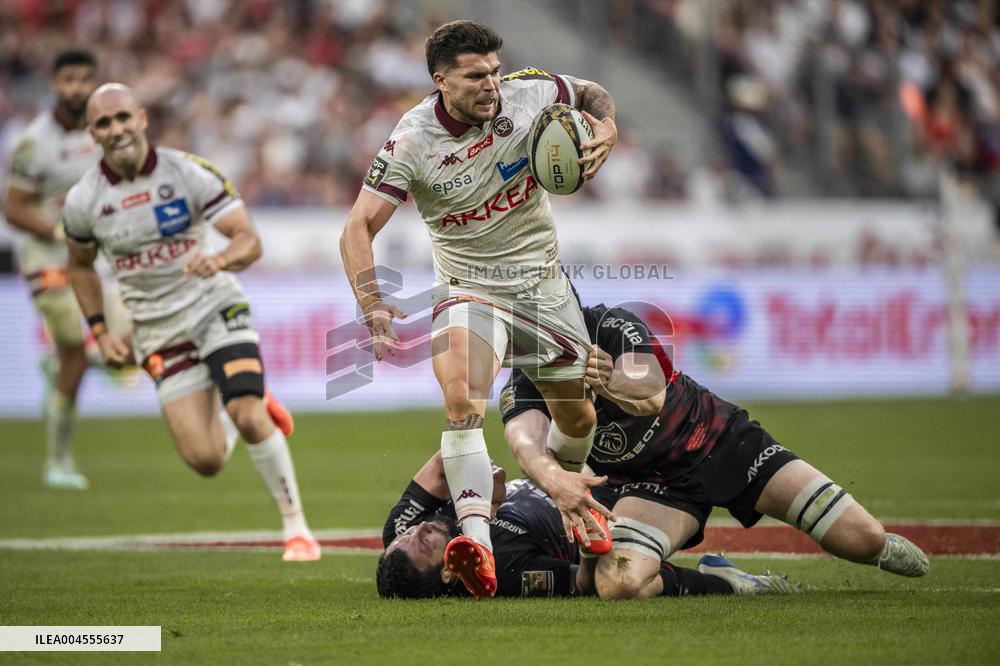 French Top 14 rugby union final match between the Stade Toulousain (Toulouse) and Union Bordeaux-Begles (UBB)  - Paris