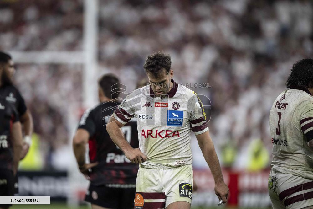 French Top 14 rugby union final match between the Stade Toulousain (Toulouse) and Union Bordeaux-Begles (UBB)  - Paris
