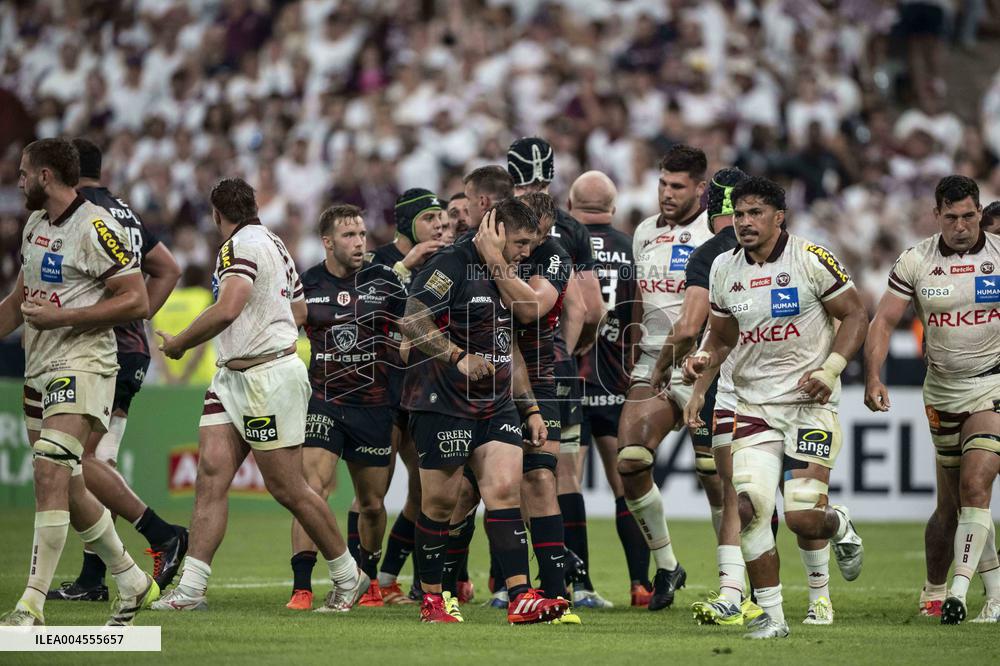 French Top 14 rugby union final match between the Stade Toulousain (Toulouse) and Union Bordeaux-Begles (UBB)  - Paris