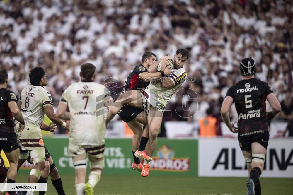 French Top 14 rugby union final match between the Stade Toulousain (Toulouse) and Union Bordeaux-Begles (UBB)  - Paris