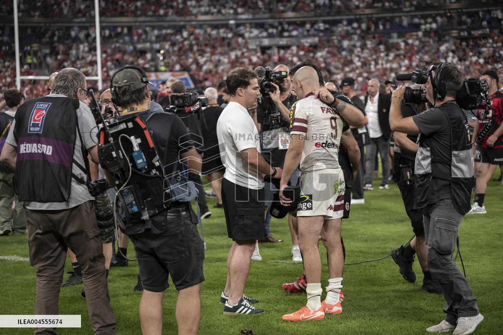 French Top 14 rugby union final match between the Stade Toulousain (Toulouse) and Union Bordeaux-Begles (UBB)  - Paris