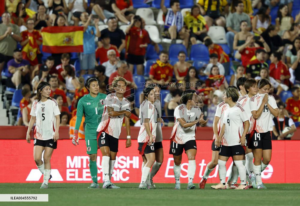 Football: Friendly between Japan and Spain