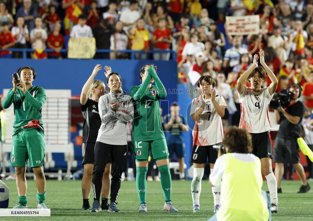 Football: Friendly between Japan and Spain