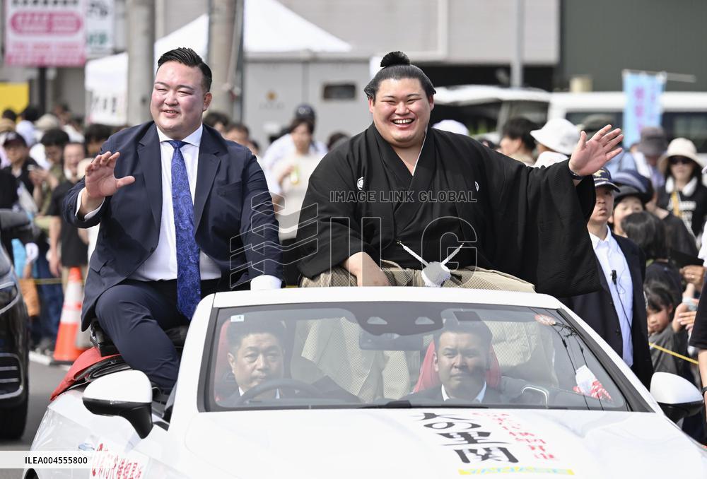 Onosato's promotion to yokozuna celebrated in hometown