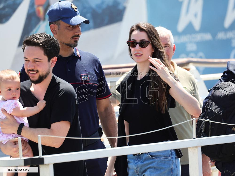 The Bezos Wedding - Prince Hussein and Princess Rajwa Al Hussein Departure