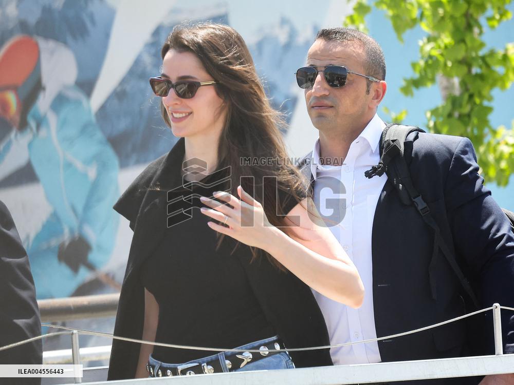 The Bezos Wedding - Prince Hussein and Princess Rajwa Al Hussein Departure