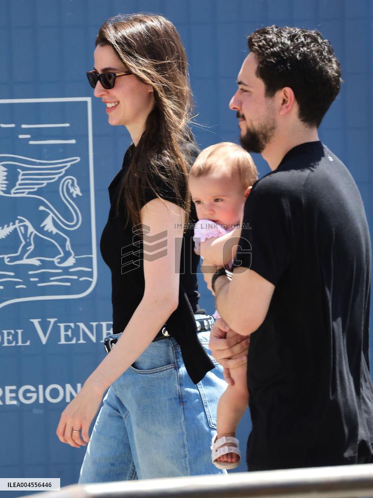 The Bezos Wedding - Prince Hussein and Princess Rajwa Al Hussein Departure