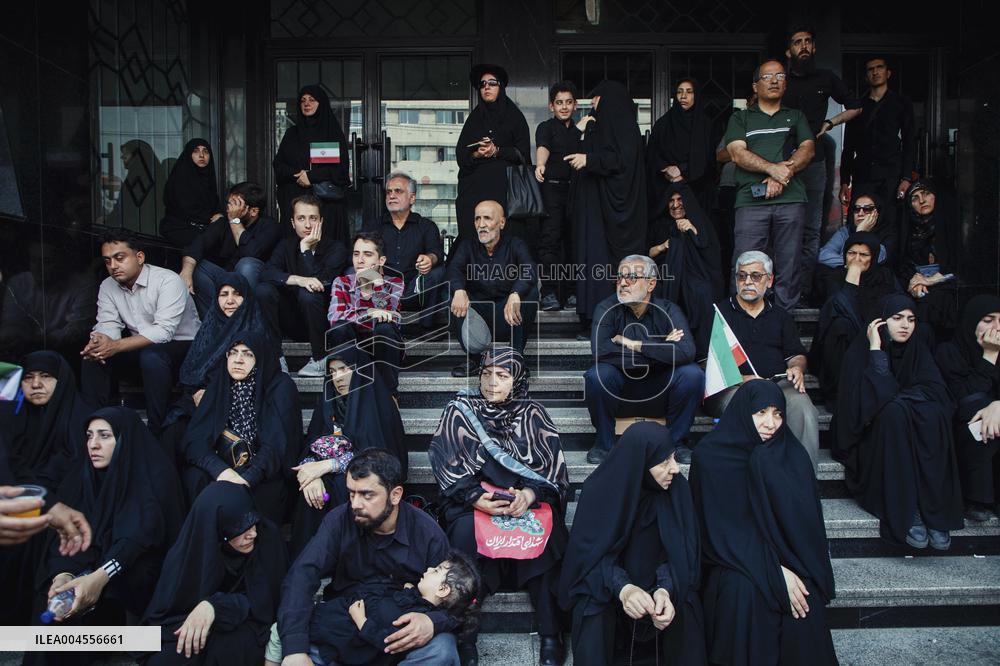 Funeral Procession Tehran Iran