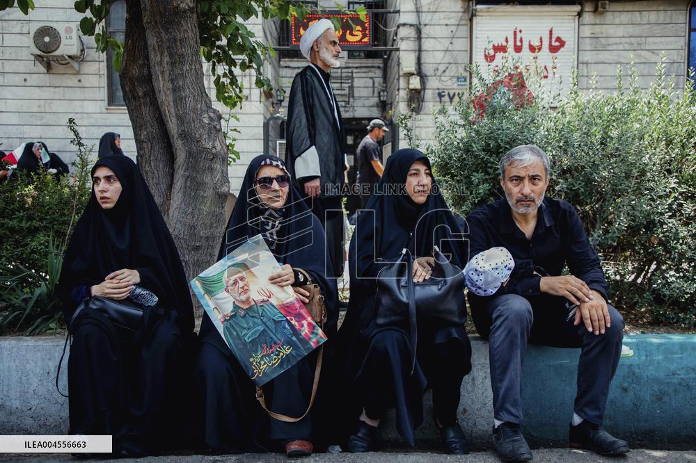Funeral Procession Tehran Iran