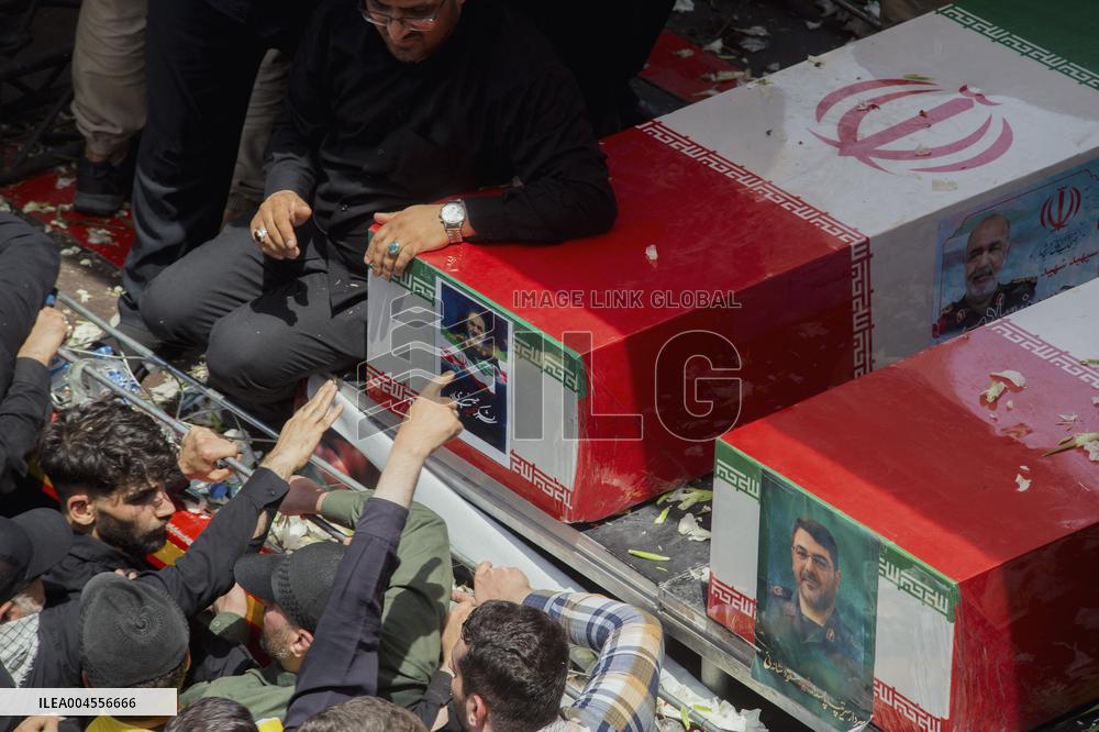 Funeral Procession Tehran Iran