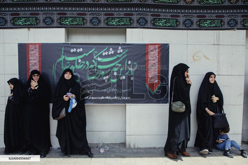 Funeral Procession Tehran Iran