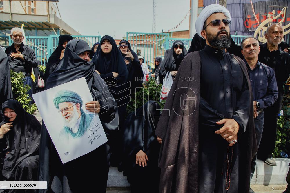 Funeral Procession Tehran Iran