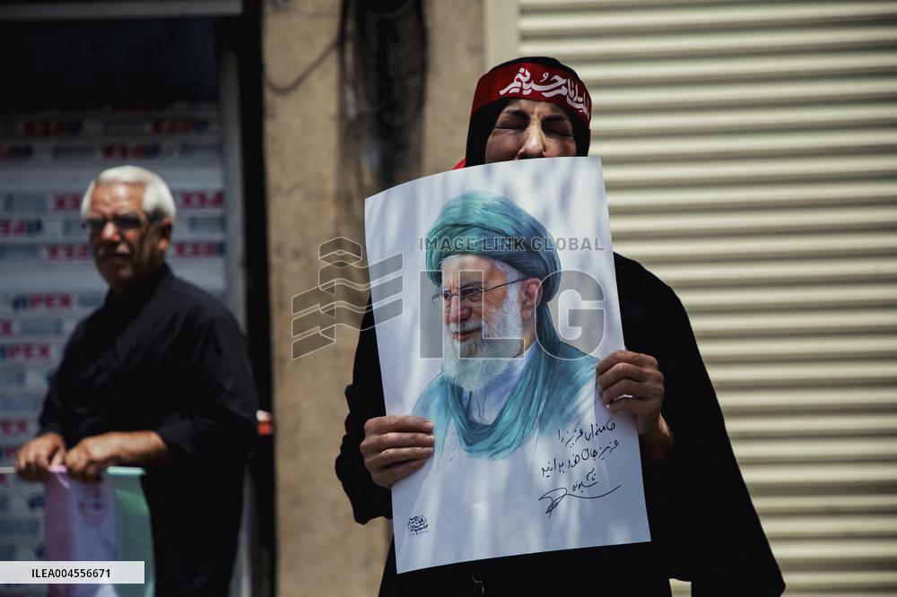 Funeral Procession Tehran Iran