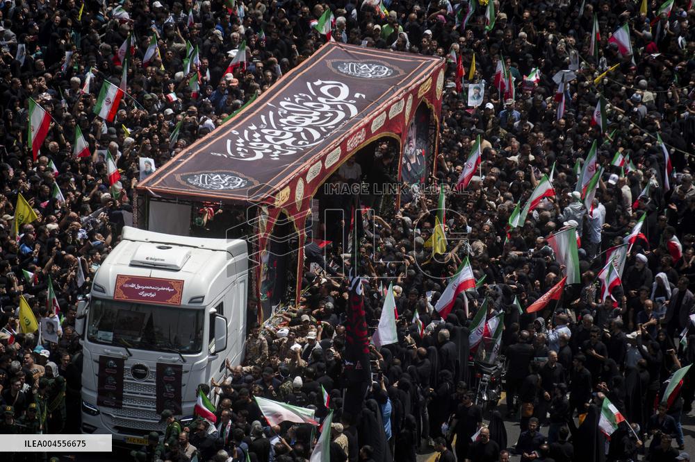 Funeral Procession Tehran Iran