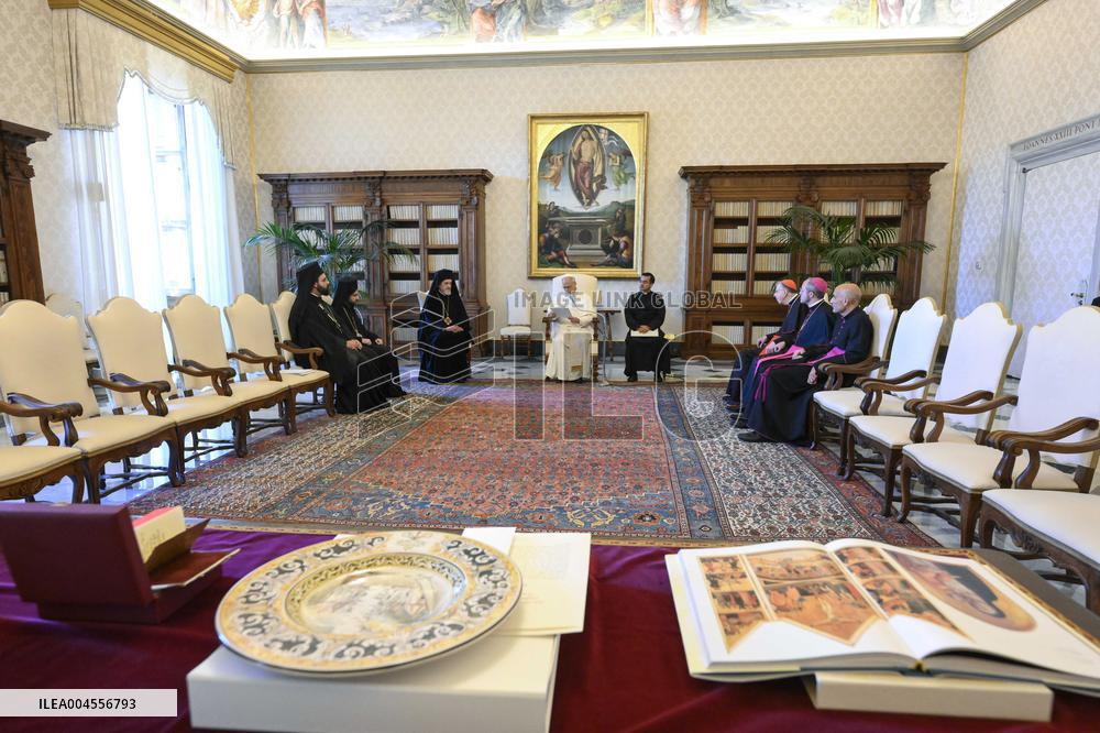 Pope Leo XIV Receiving The Delegation Of The Ecumenical Patriarchate Of Costantinople - Vatican