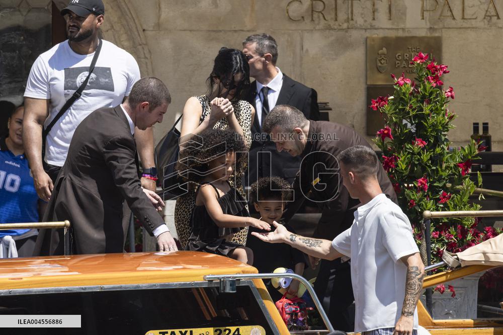 Khloe Kardashian leaves Gritti Hotel after the wedding of Jeff Bezos - Venice