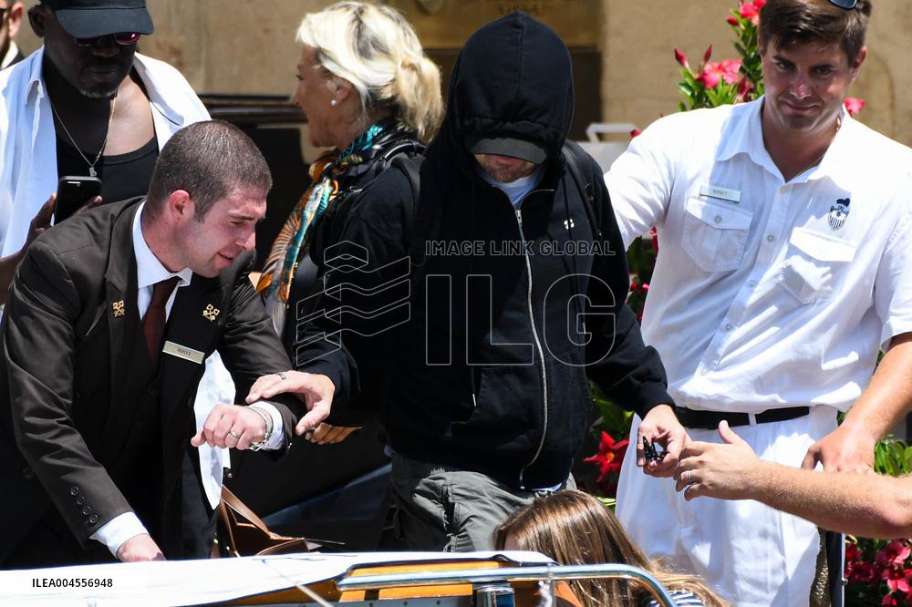 Leonardo DiCaprio leave Gritti Hotel in Venice