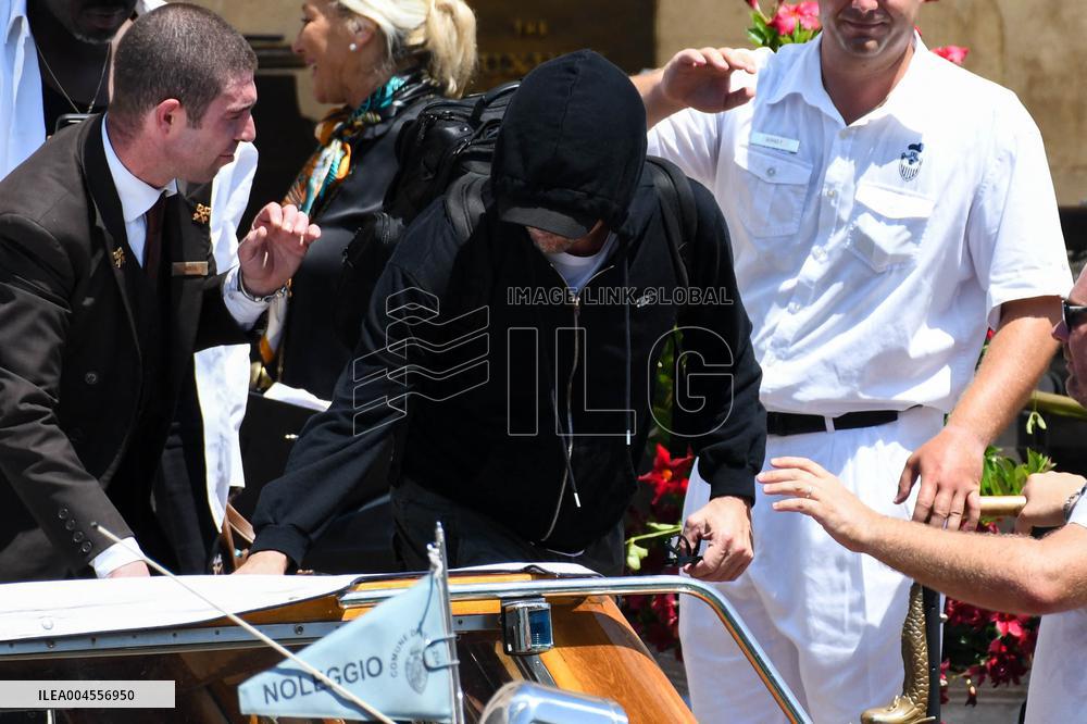Leonardo DiCaprio leave Gritti Hotel in Venice