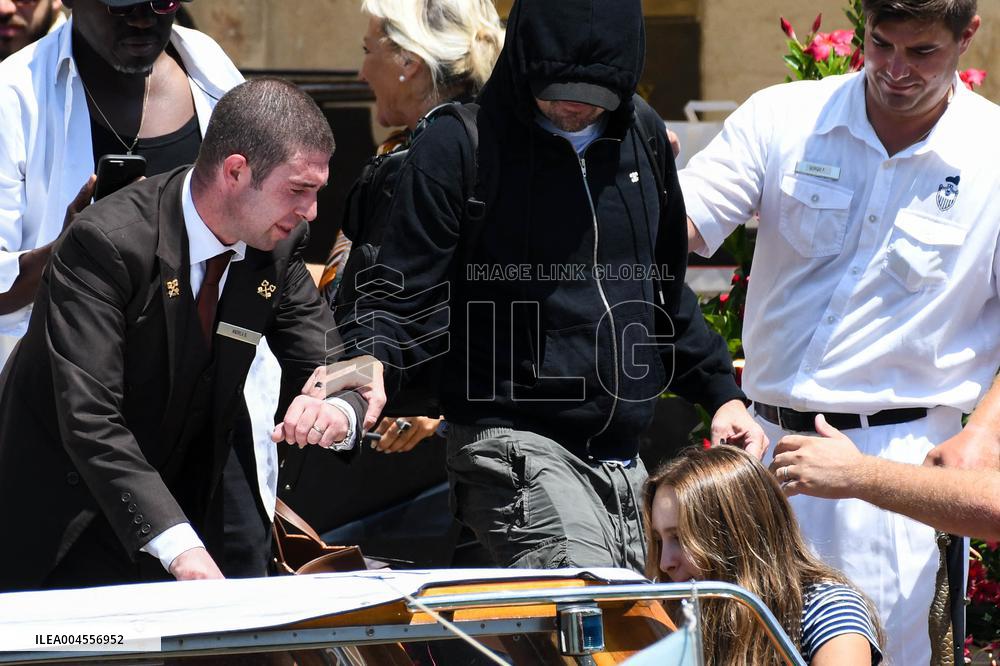 Leonardo DiCaprio leave Gritti Hotel in Venice