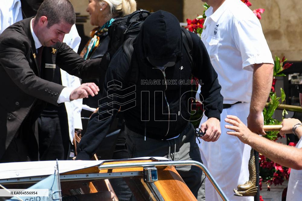 Leonardo DiCaprio leave Gritti Hotel in Venice