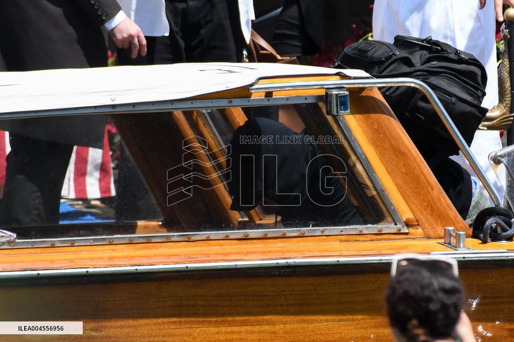 Leonardo DiCaprio leave Gritti Hotel in Venice