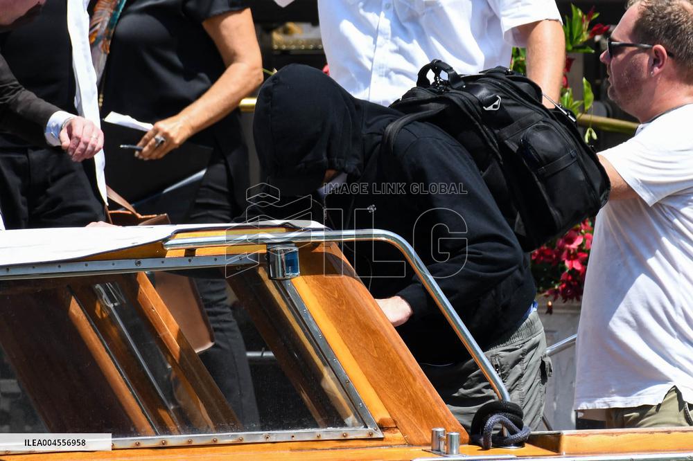 Leonardo DiCaprio leave Gritti Hotel in Venice