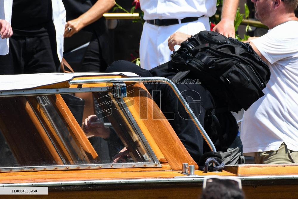 Leonardo DiCaprio leave Gritti Hotel in Venice