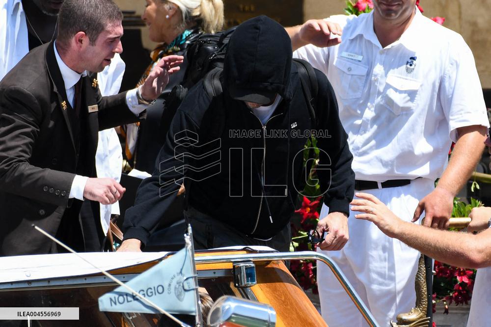 Leonardo DiCaprio leave Gritti Hotel in Venice