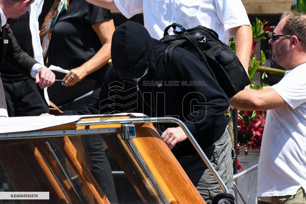 Leonardo DiCaprio leave Gritti Hotel in Venice