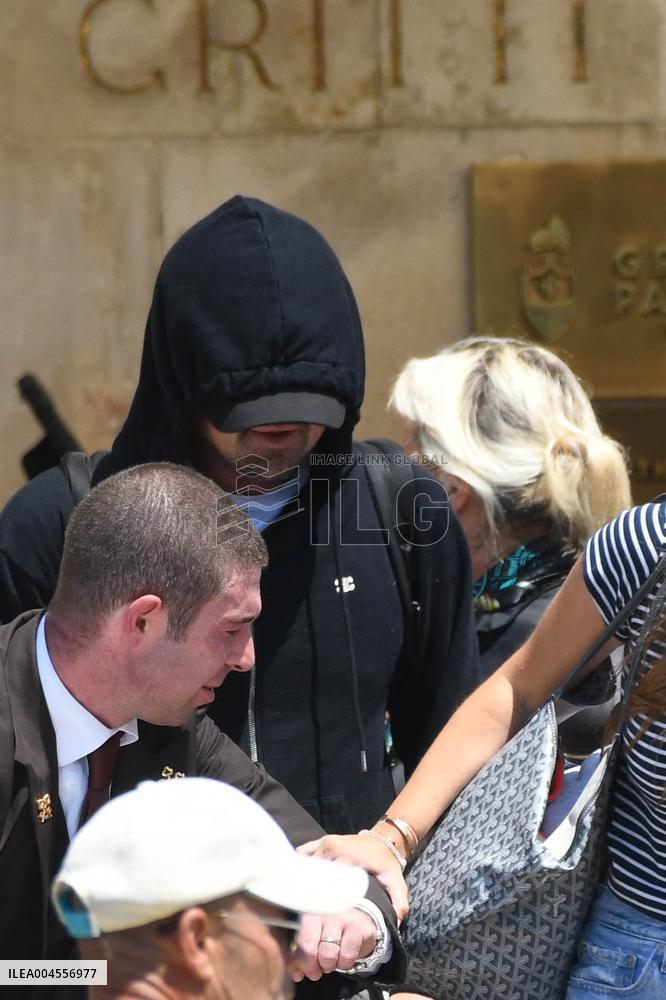 Leonardo DiCaprio leave Gritti Hotel in Venice