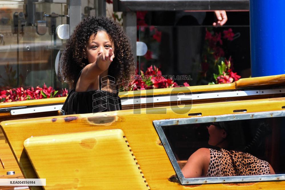 Kylie Jenner leaves her hotel in Venice