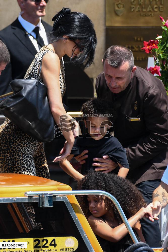Kylie Jenner leaves her hotel in Venice