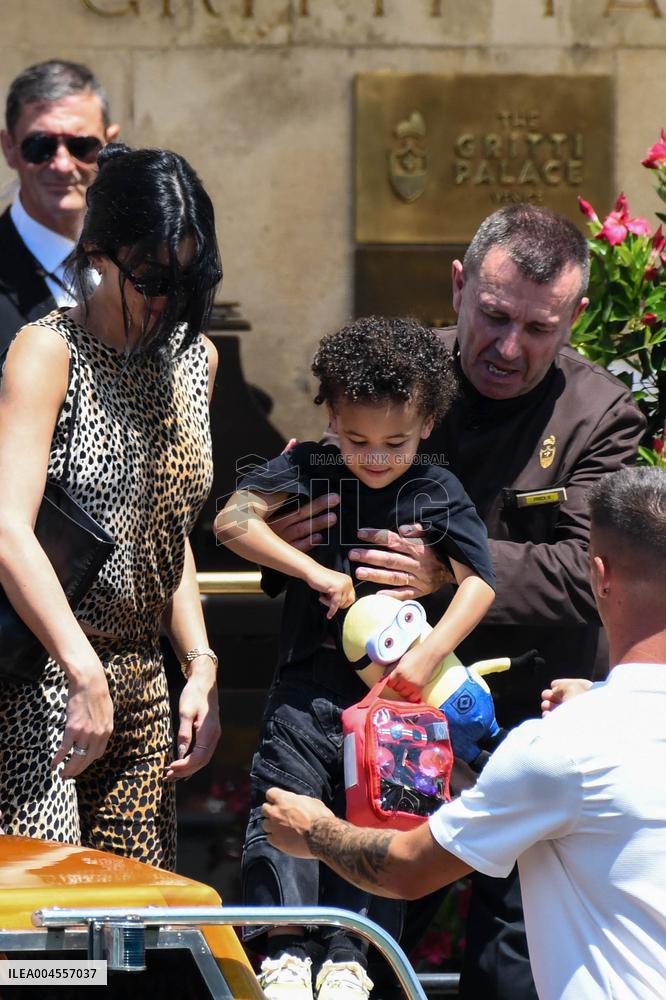 Kylie Jenner leaves her hotel in Venice