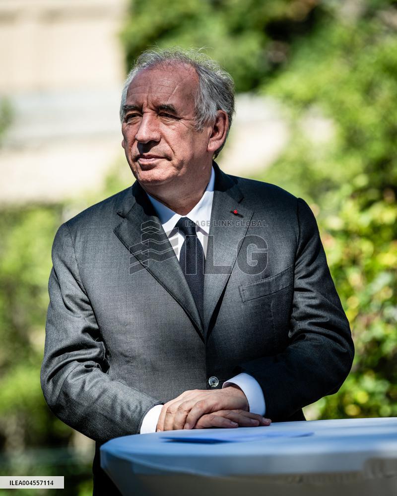 François Bayrou at Inter-Ministerial Committee for the 2030 Olympic - Briancon