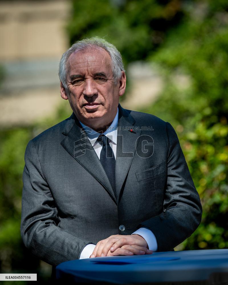 François Bayrou at Inter-Ministerial Committee for the 2030 Olympic - Briancon