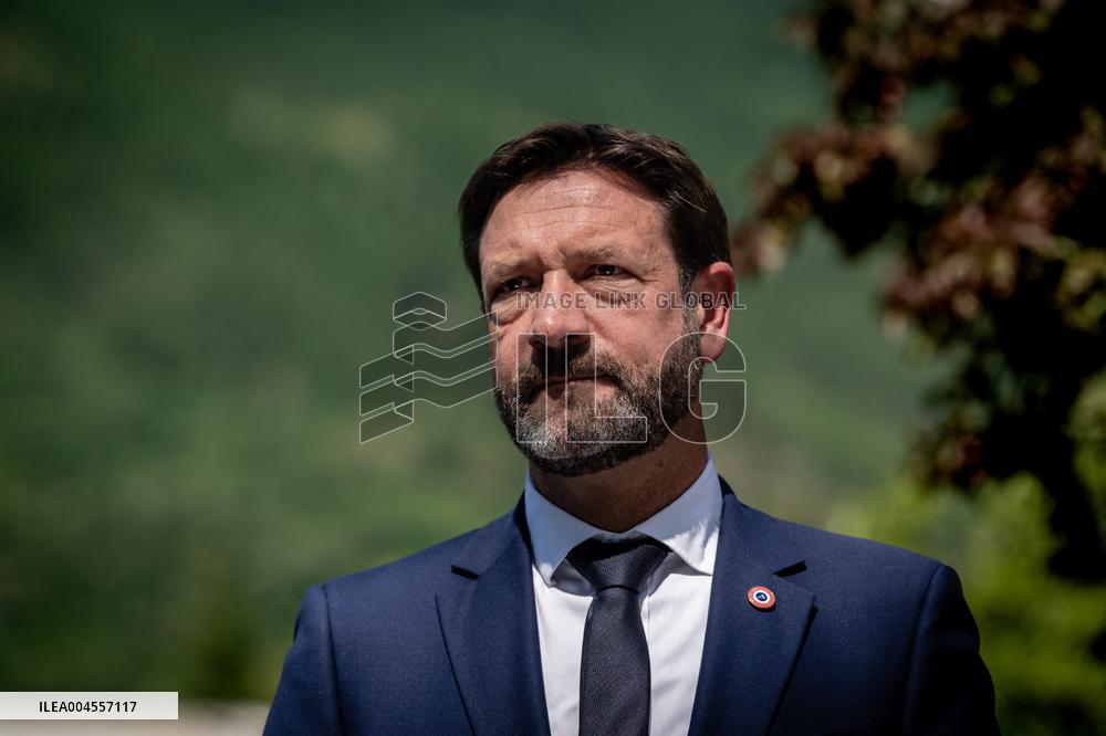 François Bayrou at Inter-Ministerial Committee for the 2030 Olympic - Briancon