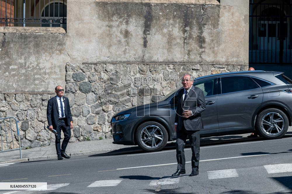 François Bayrou at Inter-Ministerial Committee for the 2030 Olympic - Briancon